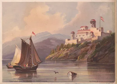 Замок у входа в Сьенфуэгос by Гранвилл Перкинс, 1874 — digital art print download