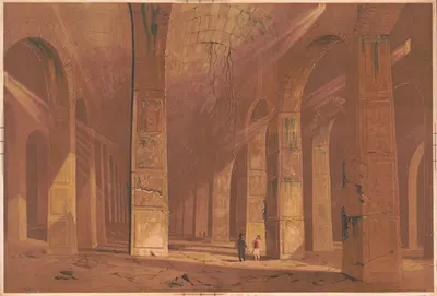 Мужчины, смотрящие на руины by Герман Бенке, 1874 — digital art print download