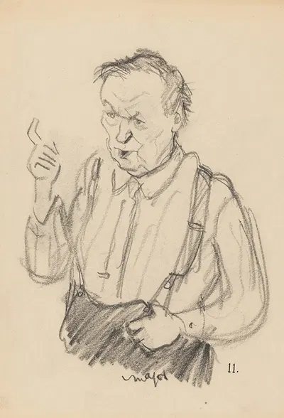 Clarence Seward Darrow by Henry Major, 1925 — digital art print download