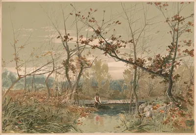 Autumn by John Mazzanovich, 1888 — digital art print download
