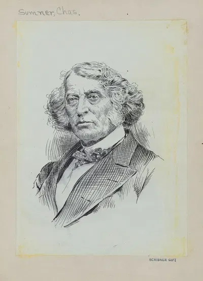 Charles Sumner by Jacques Reich — digital art print download
