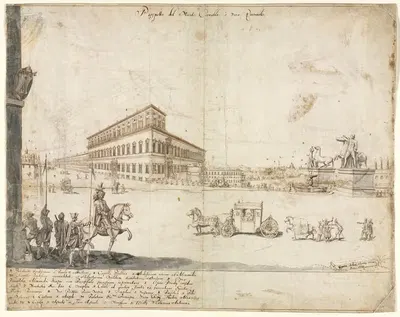 Квиринал by Льевен Круйл, 1664 — digital art print download