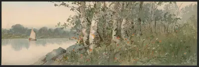 Березовая точка by Луис Кинни Харлоу, 1891 — digital art print download
