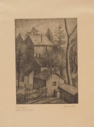 К счастью в новый год 1923 by Марцин Самлицкий, 1923 — digital art print download