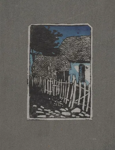 Widok wiejskiej chałupy by Marian Olszewski, 1912 — digital art print download