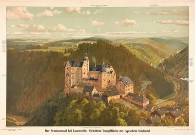 Franconian Forest by Michael Zeno Diemer, 1911 — digital art print download