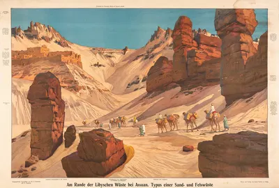 Libyan desert by Michael Zeno Diemer, 1911 — digital art print download