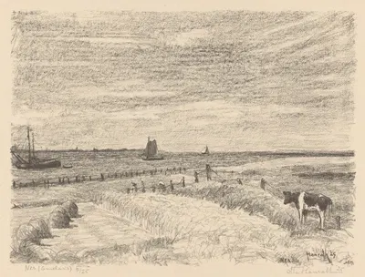 Nes (Ameland) by Otto Hanrath, 1925 — digital art print download