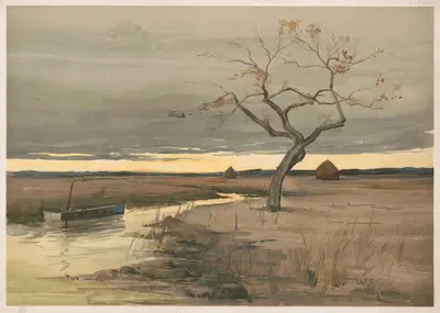 Прогрессивные исследования в акварели № 3 by Уильям С. Робинсон, 1890 — digital art print download