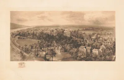 Bucknell University by Richard Rummell, 1907 — digital art print download