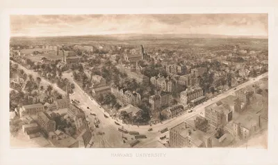 Harvard University by Richard Rummell, 1906 — digital art print download