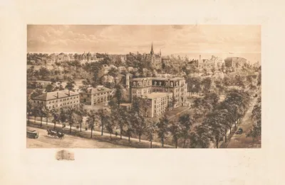 Northwestern University by Richard Rummell, 1908 — digital art print download