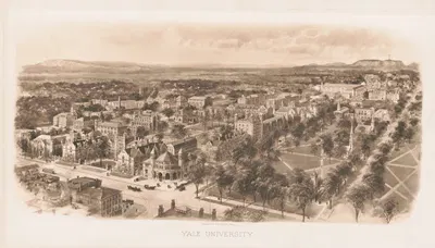 Yale University by Richard Rummell, 1906 — digital art print download