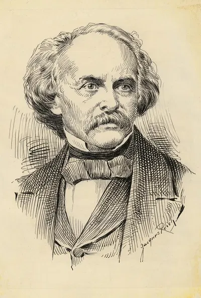 Nathaniel Hawthorne by Жак Рейх — digital art print download