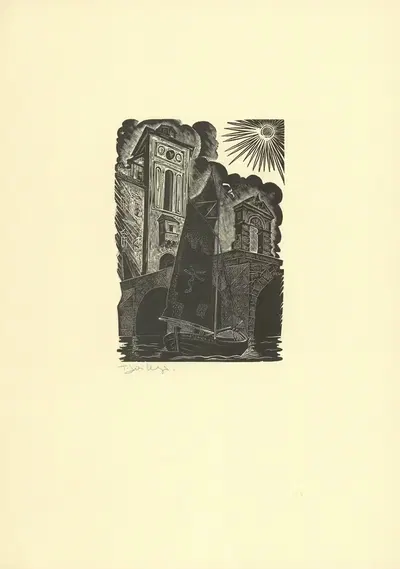 Фантазия старого города by Тадеуш Чешлевский, 1932 — digital art print download