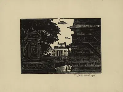 Парк Лазенки by Тадеуш Чешлевский, 1929 — digital art print download