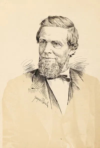 Schuyler Colfax by Жак Рейх — digital art print download