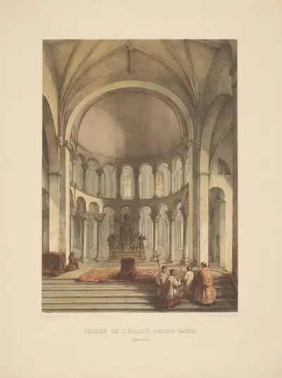 Хор церкви Нотр-Дам в Маастрихте by Александр Шаепкенс, 1855 — digital art print download