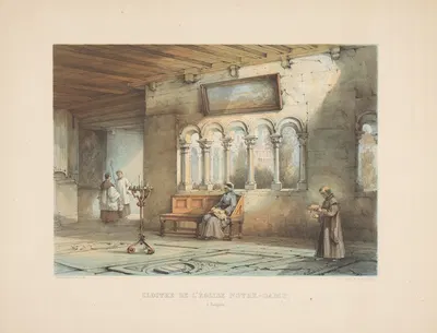 Клуатр церкви Нотр-Дам в Тонгре by Александр Шаепкенс, 1855 — digital art print download
