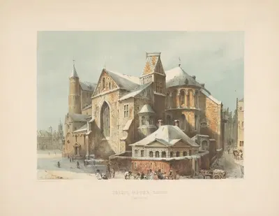 Церковь Нотр-Дам в Маастрихте by Александр Шаепкенс, 1855 — digital art print download