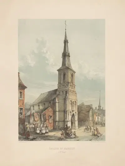 Церковь Святого Мартина в Сентронде by Александр Шаепкенс, 1855 — digital art print download