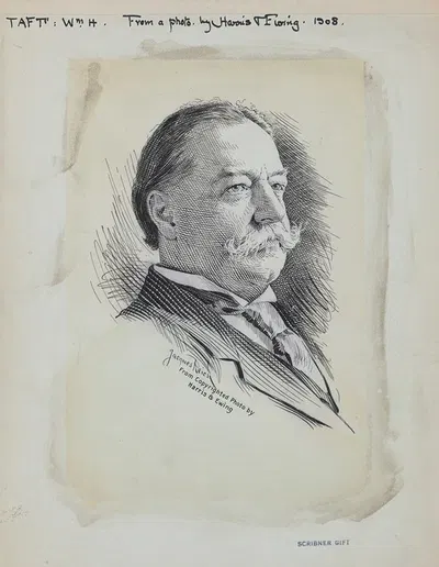William Howard Taft by Жак Рейх — digital art print download