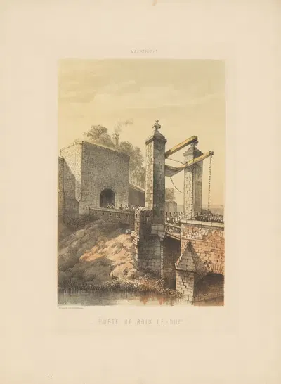 Порт де Буа-ле-Дюк by Александр Шаепкенс, 1857 — digital art print download