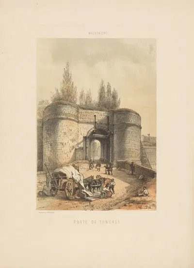 Порт де Тонгре by Александр Шаепкенс, 1857 — digital art print download