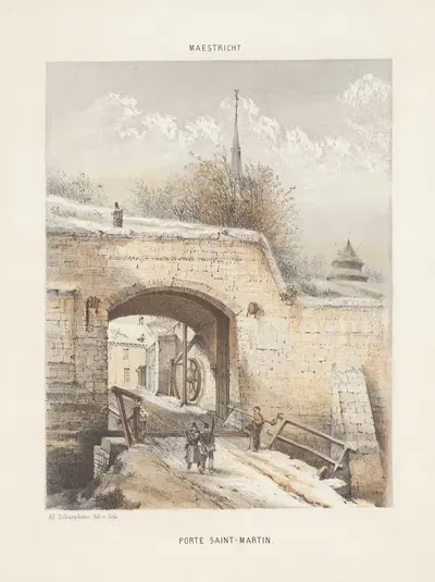 Порт Сен-Мартен by Александр Шаепкенс, 1872 — digital art print download