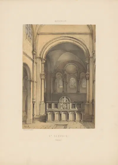Святой Сервейс (Интерьер) by Александр Шаепкенс, 1857 — digital art print download