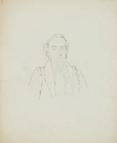 Unidentified Man by James Barton Longacre, c. 1835 — digital art print download