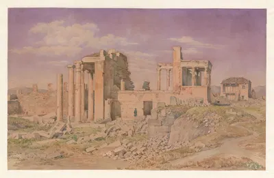 Греция, Афины, Эрихтейон by Харальд Конрад Стилинг, 1853 — digital art print download