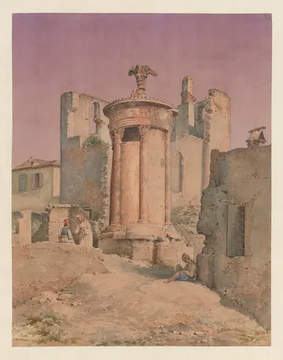 Греция, Афины, Монумент Лисикрата by Харальд Конрад Стилинг, 1849-1854 — digital art print download