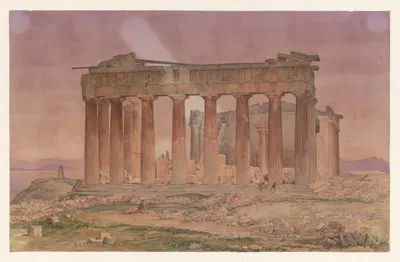 Греция, Афины, Парфенон by Харальд Конрад Стилинг, 1849-1854 — digital art print download
