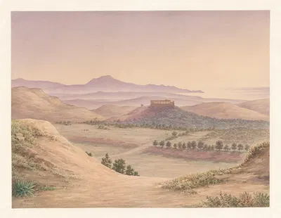 Италия, Агридженто – Храм Юноны Лацинии by Харальд Конрад Стилинг, 1849-1854 — digital art print download