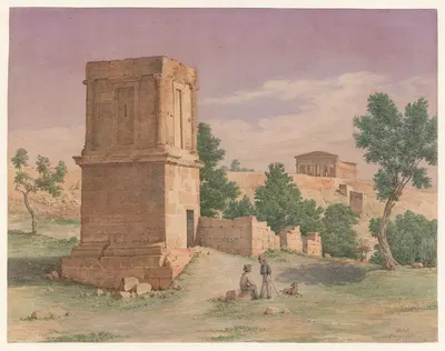 Италия, Агридженто – Храм Вулкана by Харальд Конрад Стилинг, 1852 — digital art print download