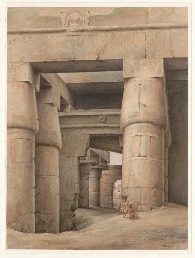 Карнак, Египет by Харальд Конрад Стилинг, 1854 — digital art print download
