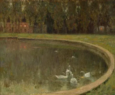 Лебеди, Версаль by Анри Ле Сиданер, 1904 — digital art print download
