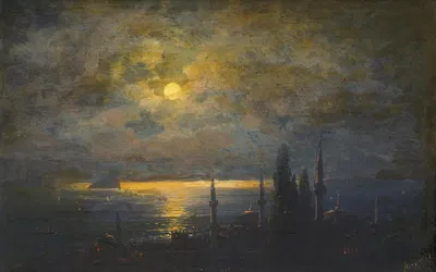 Вид на Константинополь ночью by Иван Константинович Айвазовский, 1890 — digital art print download
