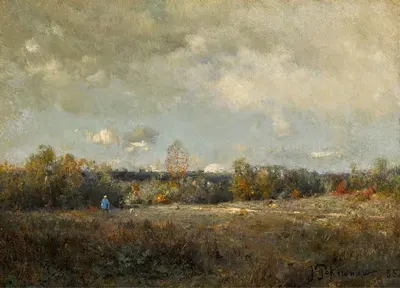 Осень, Л'Иль-Адам by Иван Павлович Похитонов, 1885 — digital art print download