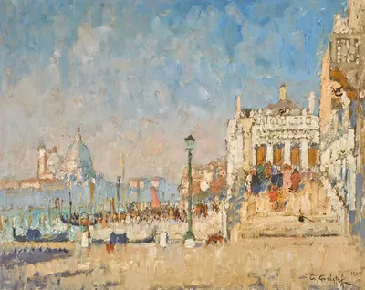 Рива дельи Скиавони by Константин Иванович Горбатов, 1925 — digital art print download