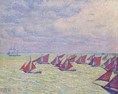 Флотилия Арнемуйден by Тео ван Риссельберге, 1896 — digital art print download