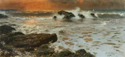 Морская волна by Бенеш Кнюпфер — digital art print download