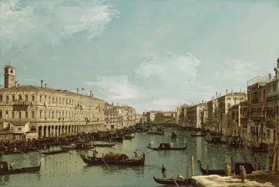 Венеция, Гранд-канал, вид на север с моста Риальто by Бернардо Беллотто — digital art print download