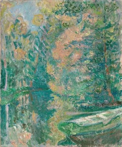 La Barque sur l'Epte by Blanche Hoschedé-Monet, 1929 — digital art print download