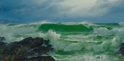 Падающие моря by Дэвид Джеймс, 1899 — digital art print download