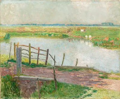 Барьер (май) by Эмиль Клаус, 1913 — digital art print download
