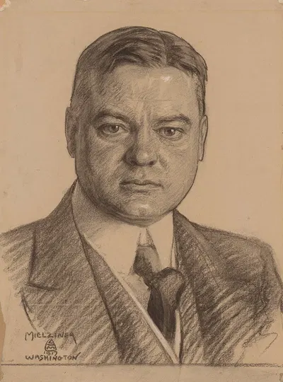 Herbert Clark Hoover by Leo Mielziner, 1917 — digital art print download