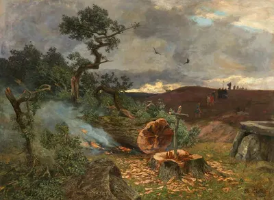 Дуб Бонифация by Фриц фон Вилле, 1890 — digital art print download