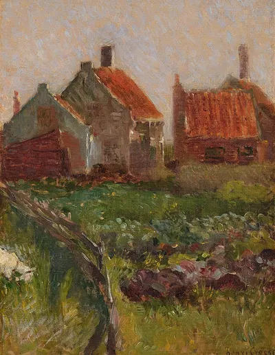 Деревенские дома by Анри-Эдмон Кросс, 1886 — digital art print download